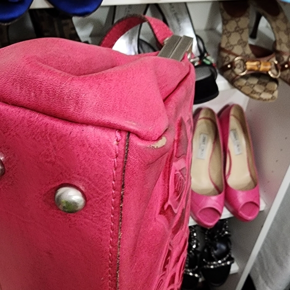 Rare Patricia Nash barbie pink top handle bag - Picture 12 of 16